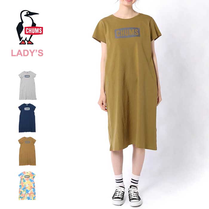 【1日ワンダフルデイ!SPUで最大P20倍】チャムス レディース ワンピース Chums [ CH18-1212 ] CHUMS LOGO DRESS チャムスロゴドレス 半袖 ヘビーウェイトコットン [220224]