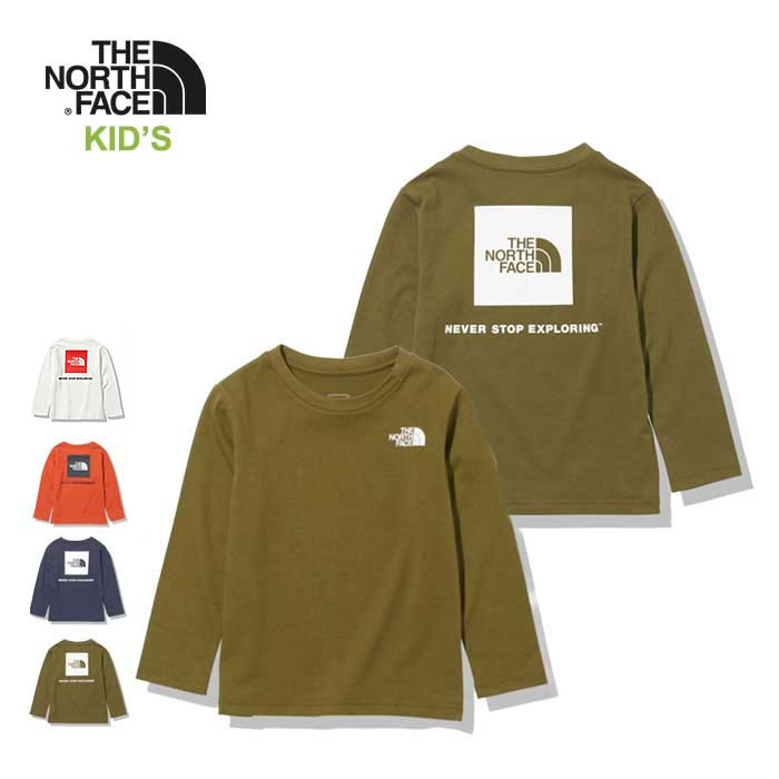 ノースフェイス キッズ ロンT THE NORTH FACE [ NTJ82020 ] L/S SQUARE LOGO T ロングスリーブスクエアロゴティー 長袖Tシャツ [メール便] 【Y】