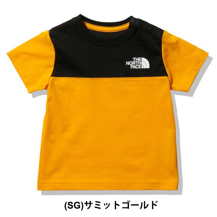 【9/4～楽天スーパーSALE!最大P42倍】ノースフェイス ベビー Tシャツ THE NORTH FACE [ NTB32259 ] B/S COL BLOCK T カラーブロックティー キッズ 赤ちゃん [メール便] [220426]【SPS2209】