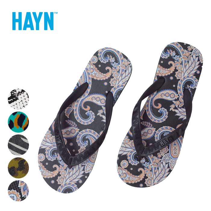 ハイアン ビーチサンダル メンズ HAYN  ANI/PAIS PRINT SANDAL アニマルプリント ペイズリー柄 