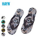 ハイアン ビーチサンダル メンズ HAYN AN1100 ANI/PAIS PRINT SANDAL アニマルプリント ペイズリー柄 220516