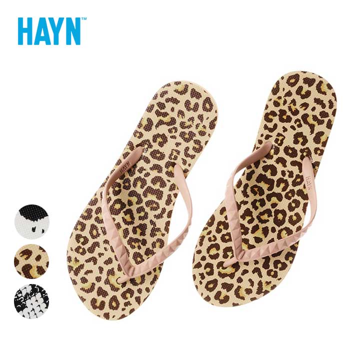 ハイアン ビーチサンダル レディース HAYN  ANIMAL PRINT SANDAL アニマルプリント 