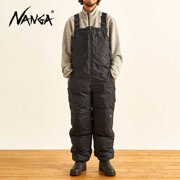 楽天HOOD楽天市場店ナンガ ダウン オーバーオール NANGA AURORA DOWN BIB M'S BLK オーロラダウンビブ キャンプ アウトドア 防寒 [221011]