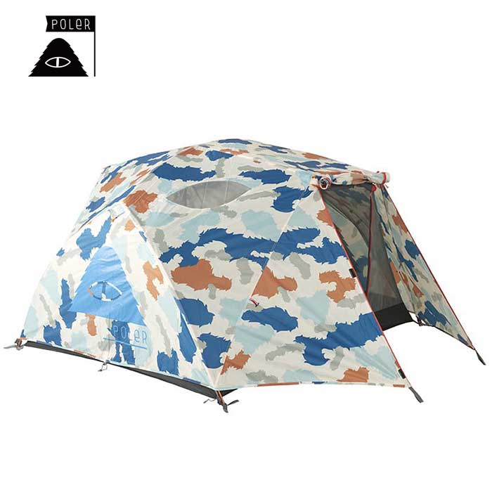 【30日最大P27倍！5の倍数DAY】ポーラー 2人用テント POLeR [ 221EQN5201 ] TWO MAN TENT FURRY CAMO キャンプ アウトドア [221108]