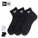 ニューエラ ソックス アンクル 3ペア NEW ERA SOCKS ANKLE 3PAIRS (11531693 / 11531695) メンズ 3足セット 靴下 [メール便][230828]