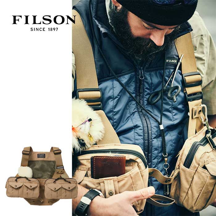 ե륽 å ե饤եå ȥå ٥ Filson #89130 MESH STRAP VEST (BEIGE)  (240305)