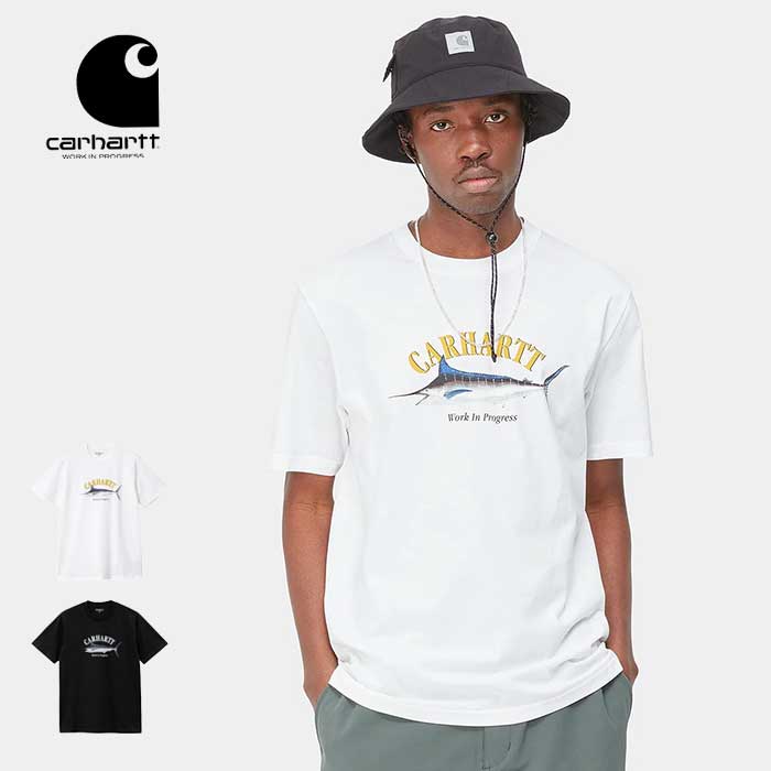 カーハートWIP tシャツ carhartt (I032035) S/S MARLIN T-SHIRT マリン 半袖 メンズ ワークインプログレス 