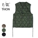 エフシーイー × タイオン コラボ メンズ インナーダウンベスト TAION BY F/CE. PACKABLE DOWN VEST 230804