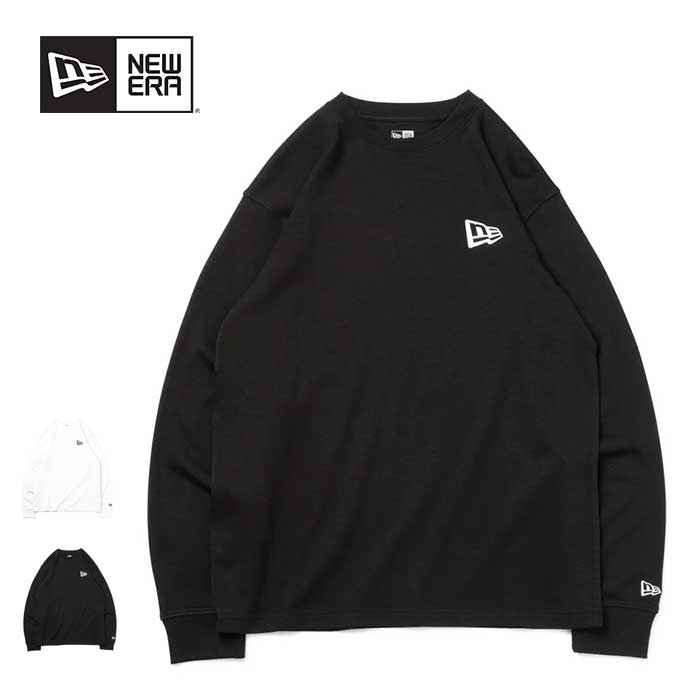 【4日20時楽天スーパーSALE 全品P5倍-】ニューエラ 長袖Tシャツ NEW ERA ウォーム Tシャツ Flag Logo ブラック レギュラーフィット ロンT (13755406 / 13755405) [231001]のサムネイル