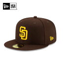 ニューエラ ベースボールキャップ NEW ERA 5950 59FIFTY MLBオンフィールド サンディエゴ・パドレス ゲーム 13554976 メジャーリーグ 帽子