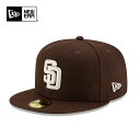 ニューエラ ベースボールキャップ NEW ERA 5950 59FIFTY MLB オンフィールド サンディエゴ・パドレス オルタネイト バーントウッド 13554977 メジャーリーグ 帽子