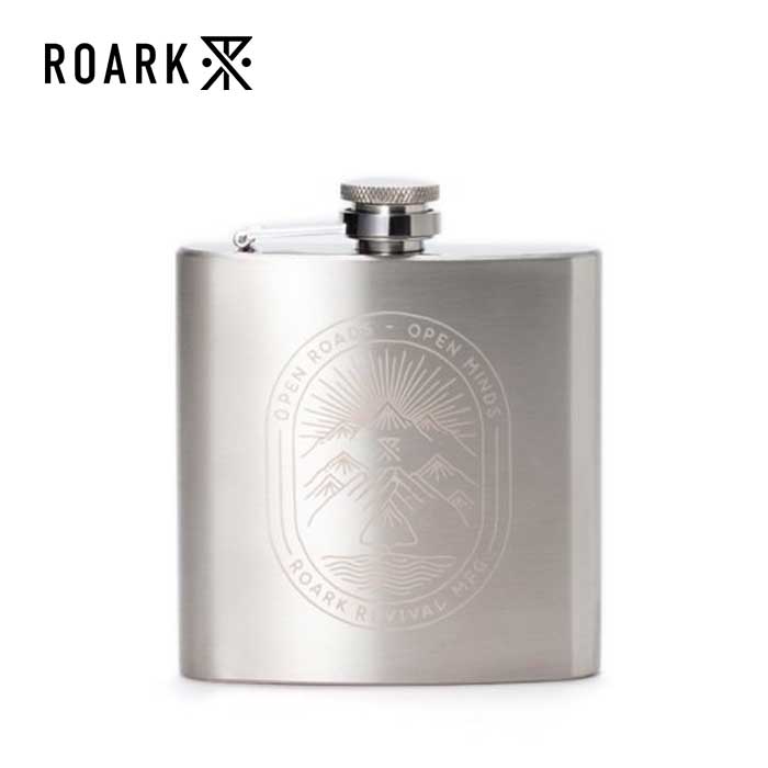 ロアークリバイバル フラスク スキットル ROARK RAJ1001 OPEN ROAD TRIP LONGER FLASK SILVER インテリア ボトル ロアーク (240228)