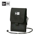 ニューエラ ネックポーチ 0.3L ボックスロゴ NEW ERA NECK POUCH BLK(13552469) ショルダーポーチ バッグ バッグインバッグ ショルダーバッグ 旅行 フェス メンズ レディース ユニセックス メール便 (240305)