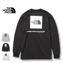 ノースフェイス 長袖Tシャツ THE NORTH FACE  L/S Back Square Logo Tee ロングスリーブバックスクエアロゴティー ロンT メンズ (231226)