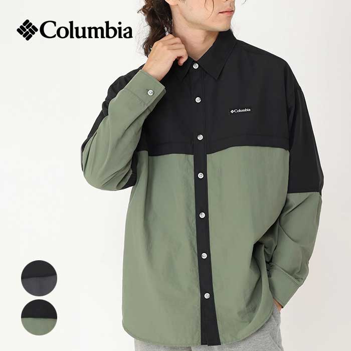 コロンビア アウトドアシャツ メンズ Columbia PM0606 トルネードリムロングスリーブシャツ TORNADE RIM LS SHIRT JACKET 長袖 撥水 UVカット 春夏 (240321)