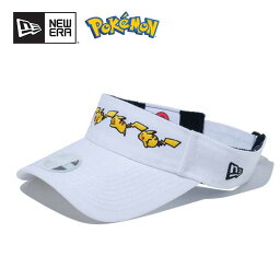 ニューエラ ゴルフ ポケモン コラボ サンバイザー NEW ERA GF VISOR LV POKEMON ピカチュウ ホワイト 14124296 (240404)