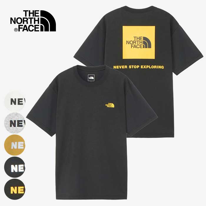 ノースフェイス tシャツ 半袖 メンズ THE NORTH FACE NT32447 S/S ショートスリーブバックスクエアーロゴティー 生地厚 バックプリント 半袖tシャツ 2024春夏新作 ブラック ホワイト S / M / L / XL / XXL メール便 (240404)