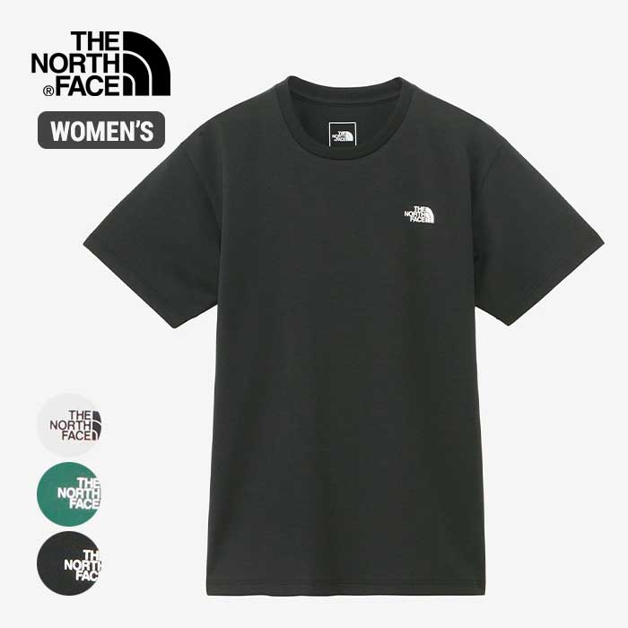 ノースフェイス tシャツ 半袖 レディース THE NORTH FACE NTW32448 S/S NUPTSE TEE ショートスリーブヌプシティー ブラック ホワイト グリーン 春夏 M / L / XL メール便 (240404)