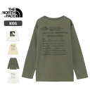 ノースフェイス キッズ ジュニア 長袖 ロンT Tシャツ 難燃 焚火 THE NORTH FACE NTJ32348 L/S FIREFLY TEE ロングスリーブ ファイヤーフライティー メール便 (240310)