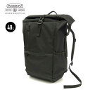【最大P32倍!!お買い物マラソン!!】アッソブ バッグ リュック ロールバッグ バックパック AS20V 141609 WATER PROOF CORDURA ROLL メンズ レディース ユニセックス ブラック 40L 軽量 防水 PC収納 (241030)(4)
