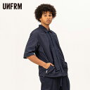 【最大P19倍!!15日は5と0のつく日!!】ユニフォームアウトドアスタンダード UNFRM OUTDOOR STANDARD SS-4377 TP AFRICAN EM S/S WORK SHIRTUNFRM アフリカン刺繍 半袖ワークシャツ PEタイプライター (250411)