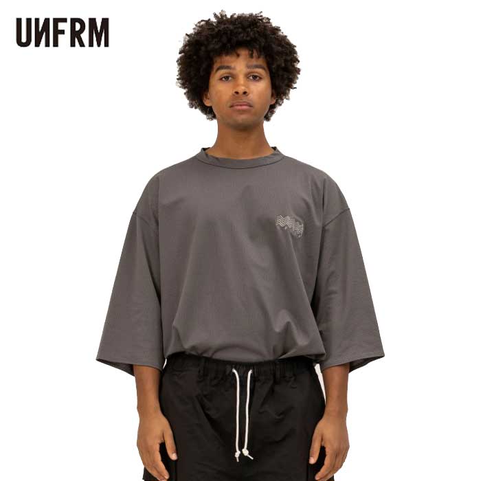 ںP193050ΤĤ!!ۥ˥եॢȥɥ t UNFRM OUTDOOR STANDARD SS-8481 SOFT COOL 6/10 WSMS EMB TRICOT MESH BAGGY SHIRT (250612)