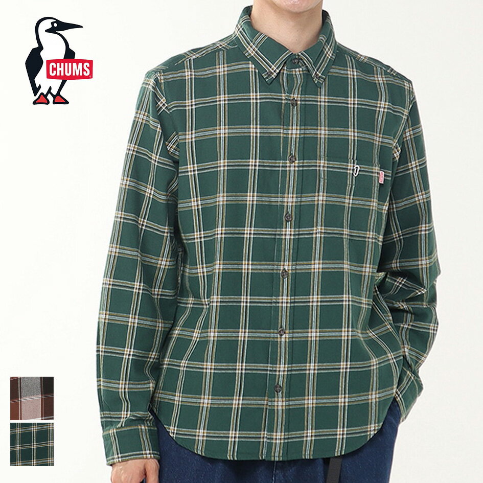【最大P19倍!!30日は5と0のつく日!!】チャムス CHUMS CH02-1251 NEL SHIRT ネルシャツ CH02-1251 メンズ レディース ...