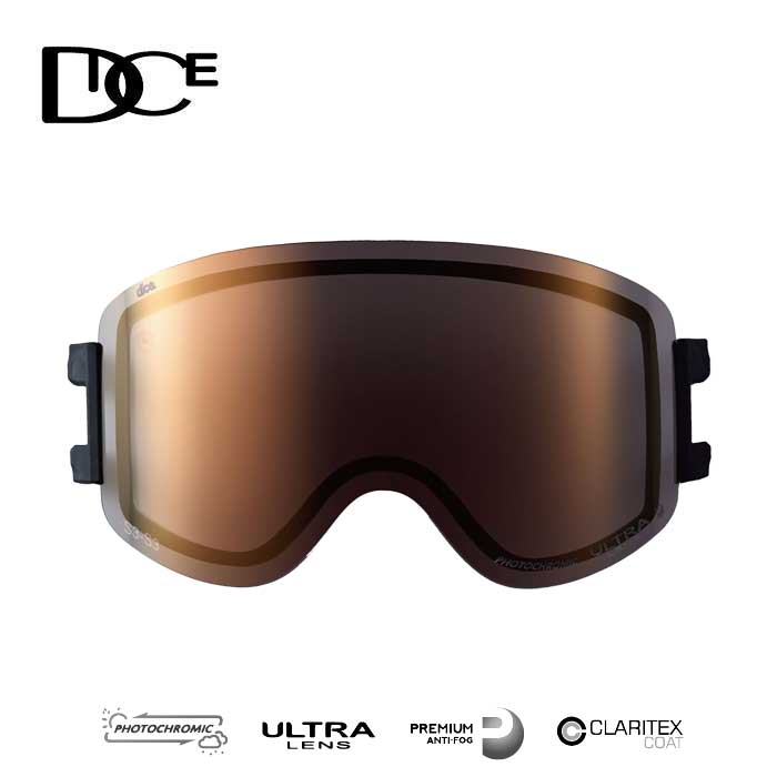 【最大P29倍!!10日は5と0のつく日!!】ダイス スペアレンズ DICE LGM4276 BRZ GOODMAN SPARE LENS グッドマン 専用 スキー スノボ スノーボード フォトクロミック ULTRAレンズ ウルトラレンズ 調光 BRZ 晴天 ナイター くもり止めコーティング 撥水加工 (251013)