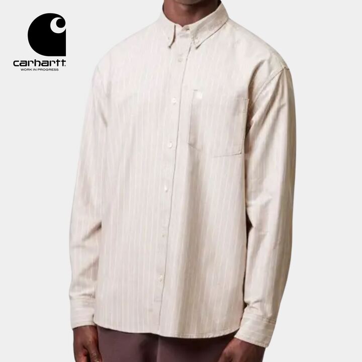 ںP19!!3050ΤĤ!!ۥϡ CARHARTT I035327-25F L/S CASSEL SHIRT å륷 Casse...