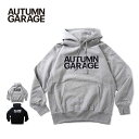 オータムガレージ AUTUMN GARAGE by HOOD パーカー STD LOGO HOODIE 12.0オンス ヘビーウェイト スウェット プルオーバー 