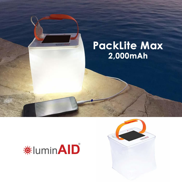 饤 ɺ 󥿥 LED ߥ󥨥 顼󥿥 ޥ۽ LuminAID [ PACKLITE MAX ] ޥå 2-IN-1 PHONE CHARGER ż ɿ LED 顼ѥͥ USB [0904]