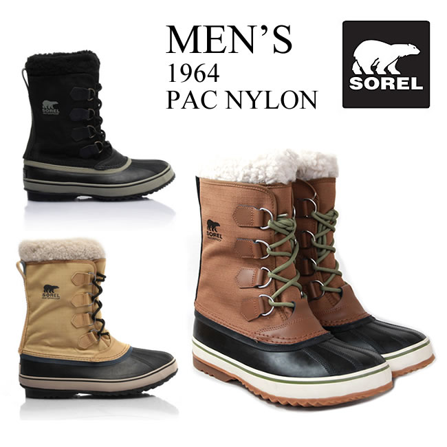 【楽天カード利用&エントリーでP9倍】ソレル ウインターブーツ 《メンズ》 SOREL 1964 PAC NYLON (NM1440) 1964パックナイロン 防水 防寒靴 寒冷地 スノーブーツ 防寒ブーツ