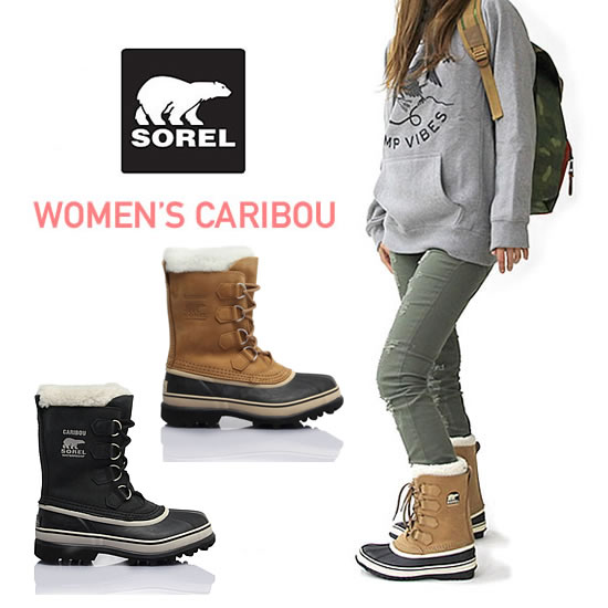 【楽天カード利用&エントリーでP9倍】ソレル ブーツ カリブー ウインターブーツ 《 レディース 》 SOREL WOMEN's CARIBOU (NL1005) ブーツ 防寒靴 寒冷地 スノーブーツ 防寒ブーツ 防水 女性