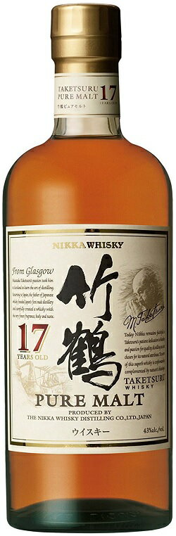 竹鶴17年ピュアモルト 700ml　43％　箱なし