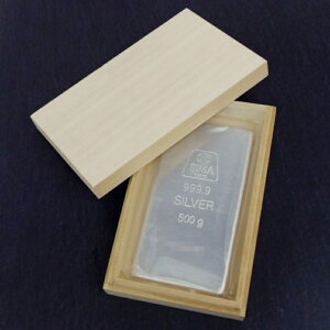 【最大3万円クーポン】 井嶋金銀工業 純銀 インゴット ingot 500g(55522)