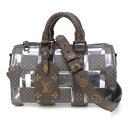 ルイ・ヴィトン LOUISVUITTON ショルダーバッグ キーポル バンドリエール25 モノグラム・チェス クリアバッグ M20872 【中古】(68199)