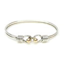 ティファニー TIFFANY&Co. バングル フック&アイ ブレスレット /シルバー、ゴールド/SV925、750【中古】(68703)