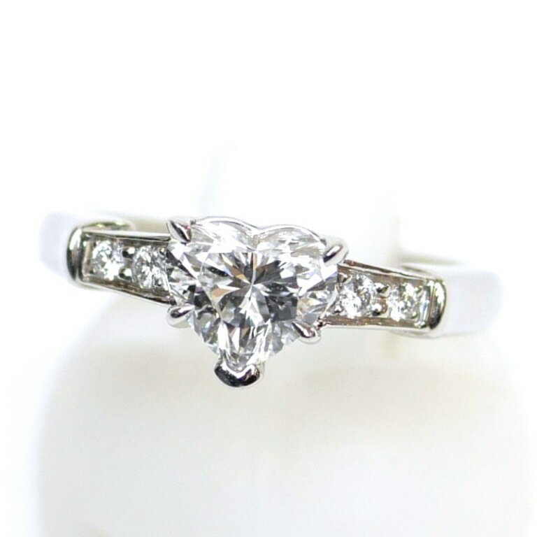 Harry Winston 指輪 ハートシェイプ ダイヤモンド リング 0.71ct/VVS2/F /プラチナ/Pt950 ＃6【中古】(64478)