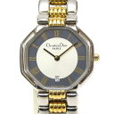 クリスチャン・ディオール Christian Dior レディースウォッチ 腕時計 クオーツ オクタゴン 48.203 シルバー 【中古】(67990)(2)