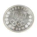 昭和39年 東京オリンピック 1000円銀貨 TOKYO 並品 記念貨幣 1964年 【中古】(65056)