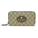 グッチ GUCCI 長財布 ラウンドファスナー GGスプリーム タイガー ブラウン 【中古】(68774)(4)