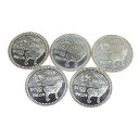 長野オリンピック 記念硬貨 5千円銀貨5枚セット 記念貨幣 平成10年 【中古】(65166)