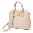 フルラ FURLA 2WAYバッグ ファンタスティカ ドームバッグ ベージュ レザー 【中古】(65011)