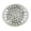 昭和39年 東京オリンピック 1000円銀貨 TOKYO 並品 記念貨幣 1964年 【中古】(65055)