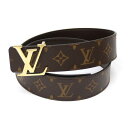 ルイ・ヴィトン LOUISVUITTON サンチュールLVイニシャル40MM ベルト 90cm M0323U モノグラム 【中古】(65103)