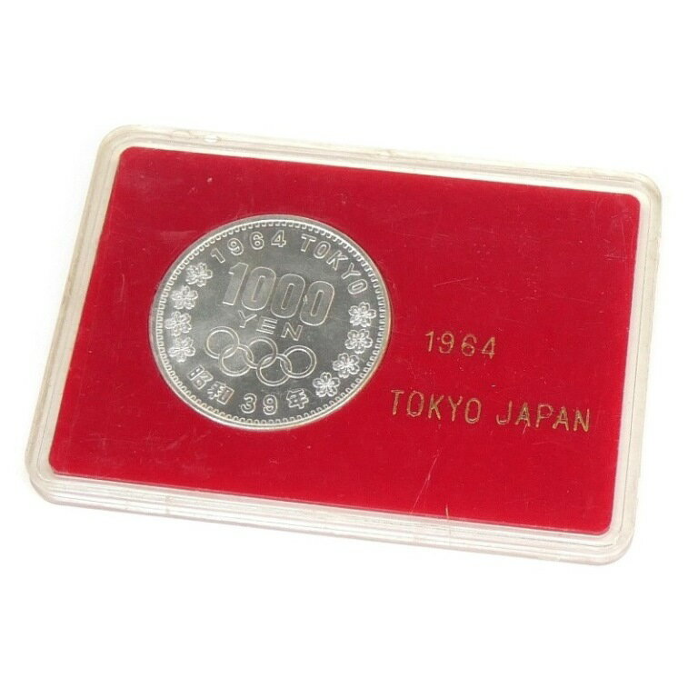 ◆商品名◆昭和39年 東京オリンピック 1000円銀貨 プラスチックケース入り TOKYO 並品 記念貨幣 1964年◆サイズ◆直径:35mm 重さ:20g◆付属品◆本体のみ（付属品はありません）◆ランク◆中古A〜Bランク/USEDケースの...