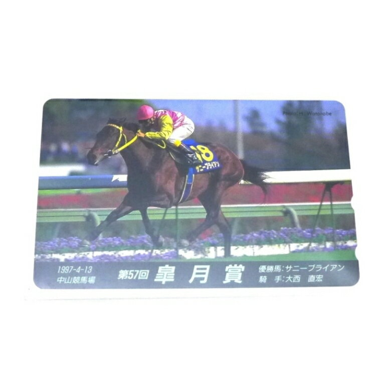 テレカ テレホンカード 競馬 第57回皐月賞 サニーブライアン 大西直宏 50度 未使用(42...