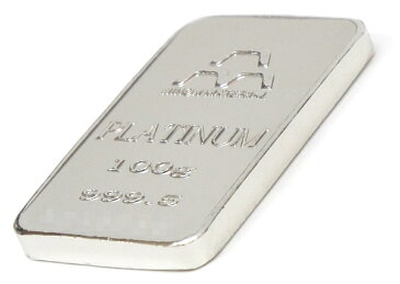 【エントリーでポイントUP!】 【新品】日本マテリアル 純プラチナ インゴット 100g プラチナバー Pt1000 ingot(39024)