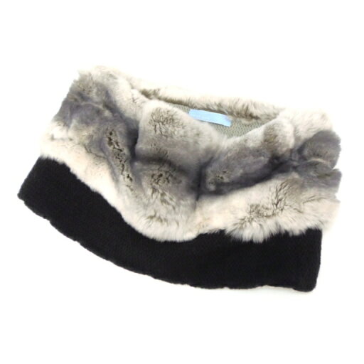 next eye スヌード ラパンファー×ニット グレー系・黒 【中古】(49780) next eye スヌード ラパンファー×ニット グレー系・黒 【中古】(49780)