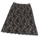 CHANEL レースタイトスカート 2020年 P64618V60643 黒 【中古】(57609)
